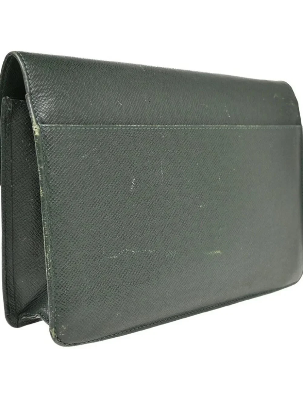 Louis Vuitton Taiga Pochette Kourad Epicea Clutch